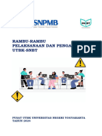 1. Rambu-Rambu Pelaksanaan dan Pengawasan UTBK-SNBT 2024