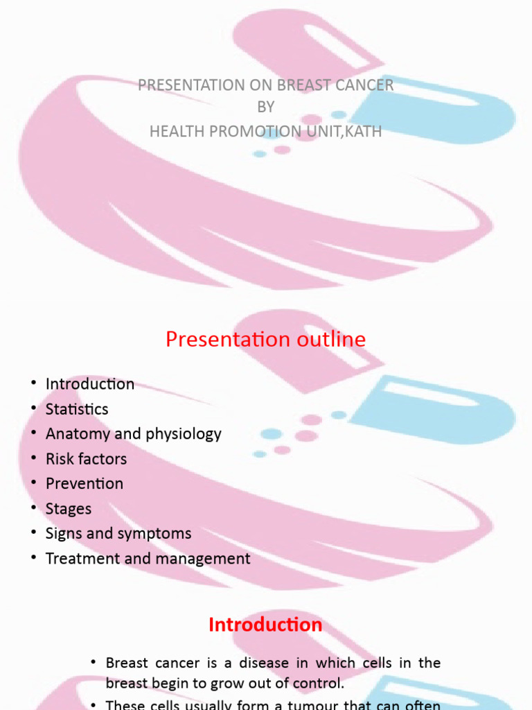 BreastcancerPPT PHU (Autosaved) (Autosaved) New | PDF | Breast Cancer ...