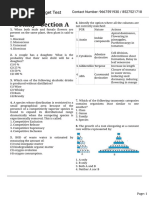 Botany - Section A: Target Test