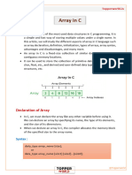 Arrays in C