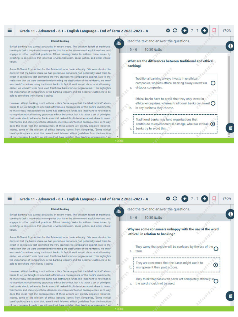 11ADV Term 2 English Exam | PDF