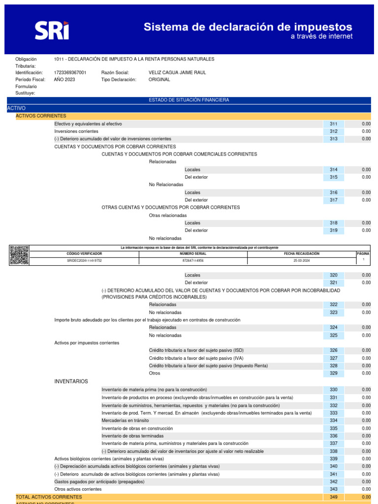Declaración de Impuesto a la Renta 2023 | PDF | Impuestos | Salario