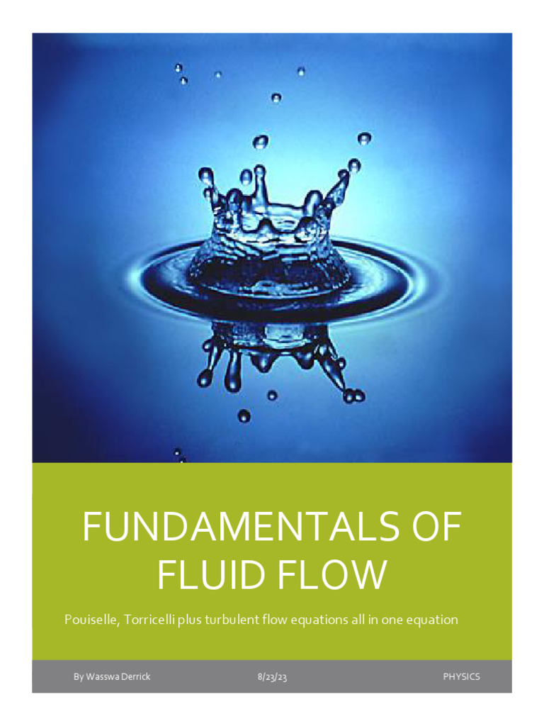 Fluid Flow Fundamentals Explained | PDF | Fluid Dynamics | Fluid Mechanics