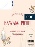 Label biopestisida bawang putih