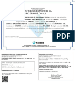 Certificado Estácio -Psicologia - Jonatas Isac Dosso Freitas