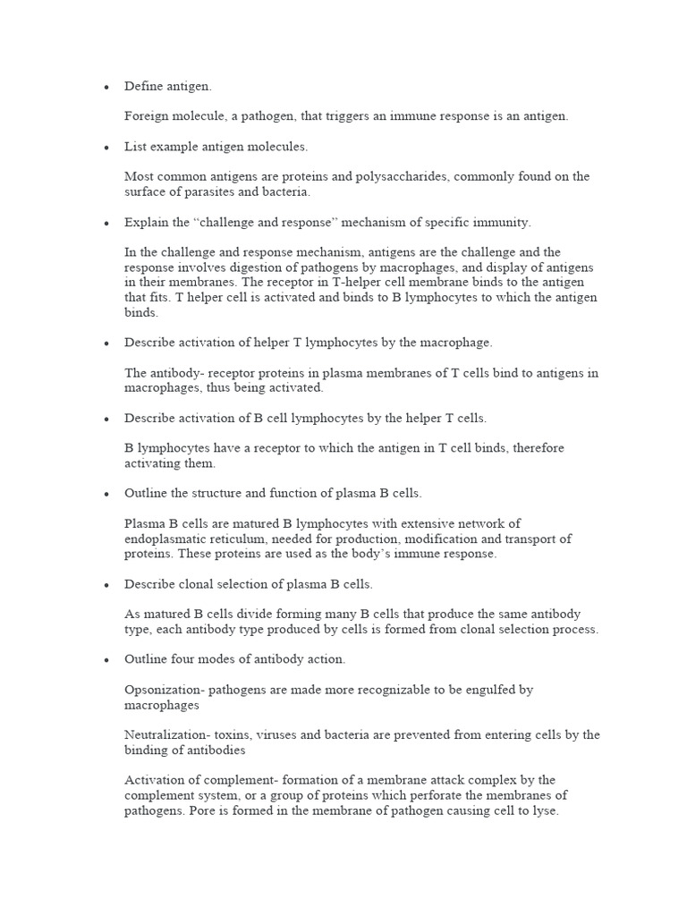 Define Antigen PDF Immune System Antigen