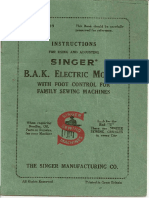 Singer B.A.K. Electric Motors