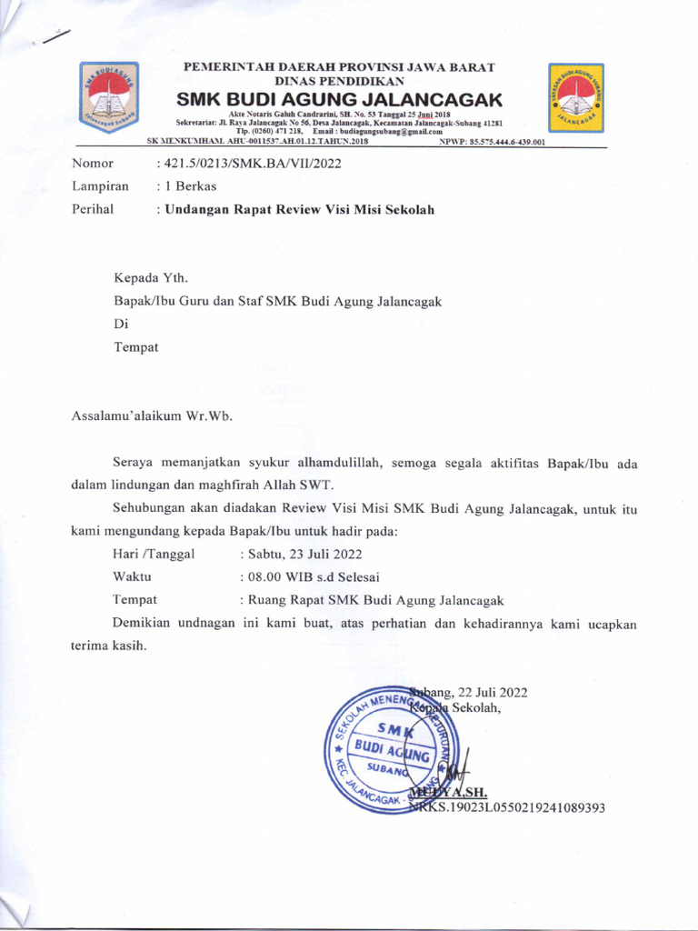 24. Foto, leaflet, pamflet, brosur, video kegiatan sosialisasi visi