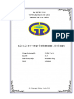 Báo Cáo Kỹ Thuật Ô Tô Hybrid - Ô Tô Điện: Đại Học Đà Nẵng Trường Đại Học Bách Khoa Khoa Cơ Khí Giao Thông