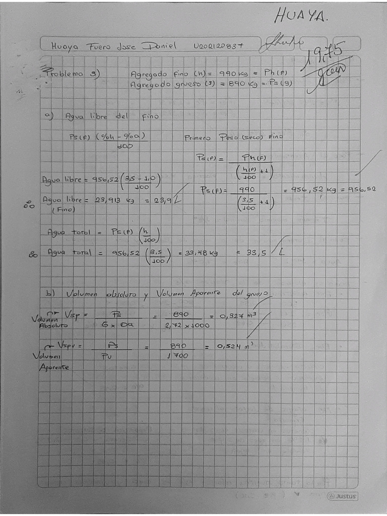 Nota Maxima 19.75 Huaya Fuero | PDF
