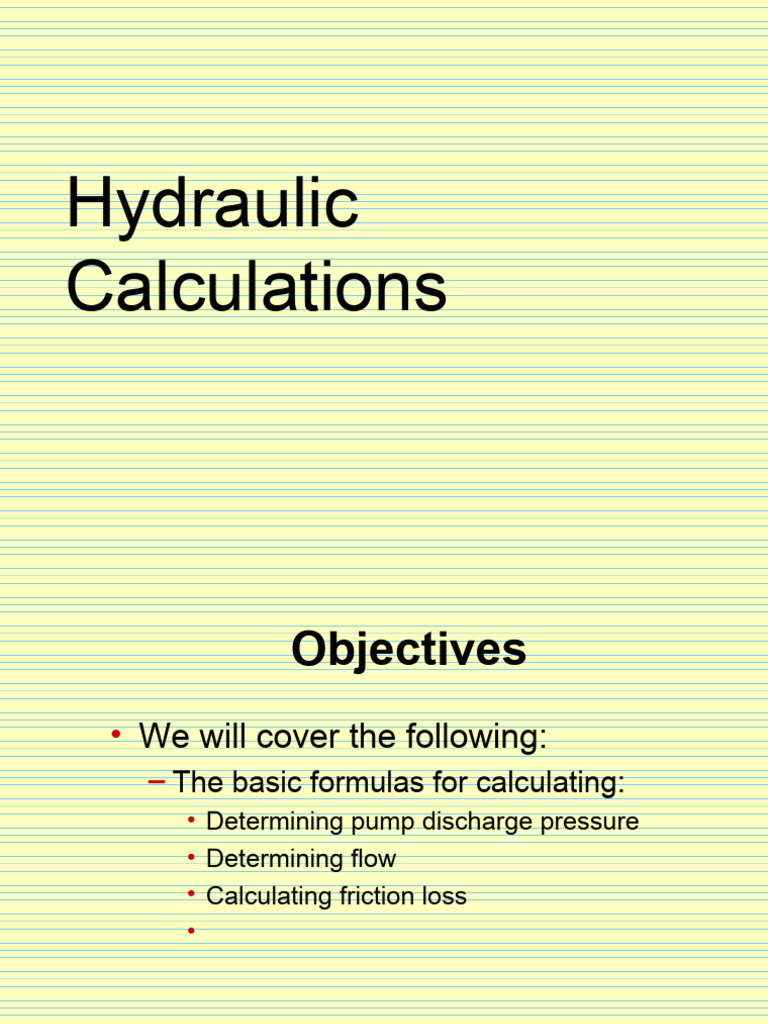Hydraulic Calculations PDF Nozzle Fire Sprinkler System