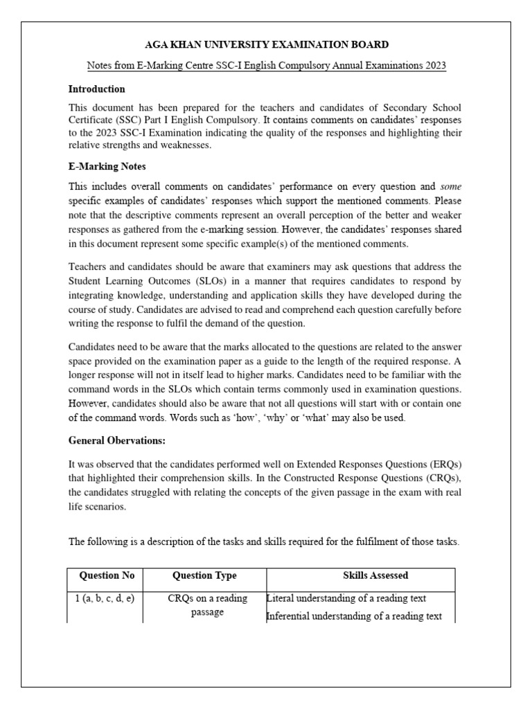 E Marking Notes English Compulsory IX Download Free PDF Reading