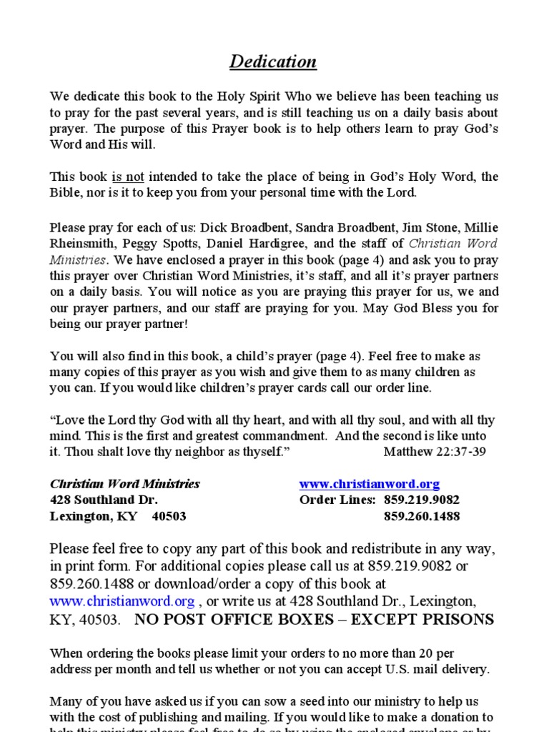 Prayer Book Part 1 | PDF | Jesus | Eternal Life (Christianity)