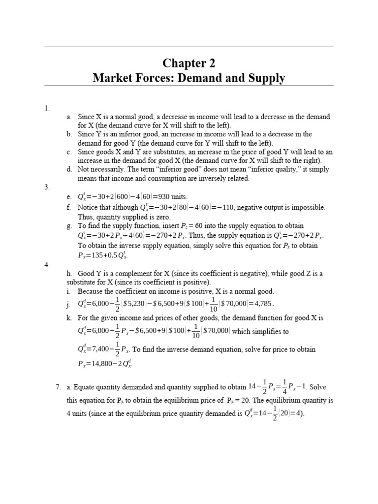 Chapter 2&3 End of Chp. Questions | PDF | Demand | Price Elasticity Of ...