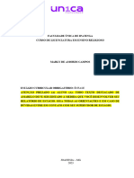 Relatorio Final de Estagio Nao Concluido