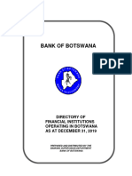 Directory of Financial institutions AS AT DEC 2019