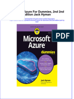 Read online textbook Microsoft Azure For Dummies 2Nd 2Nd Edition Jack Hyman ebook all chapter pdf