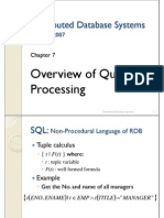 Overview of Query Processing