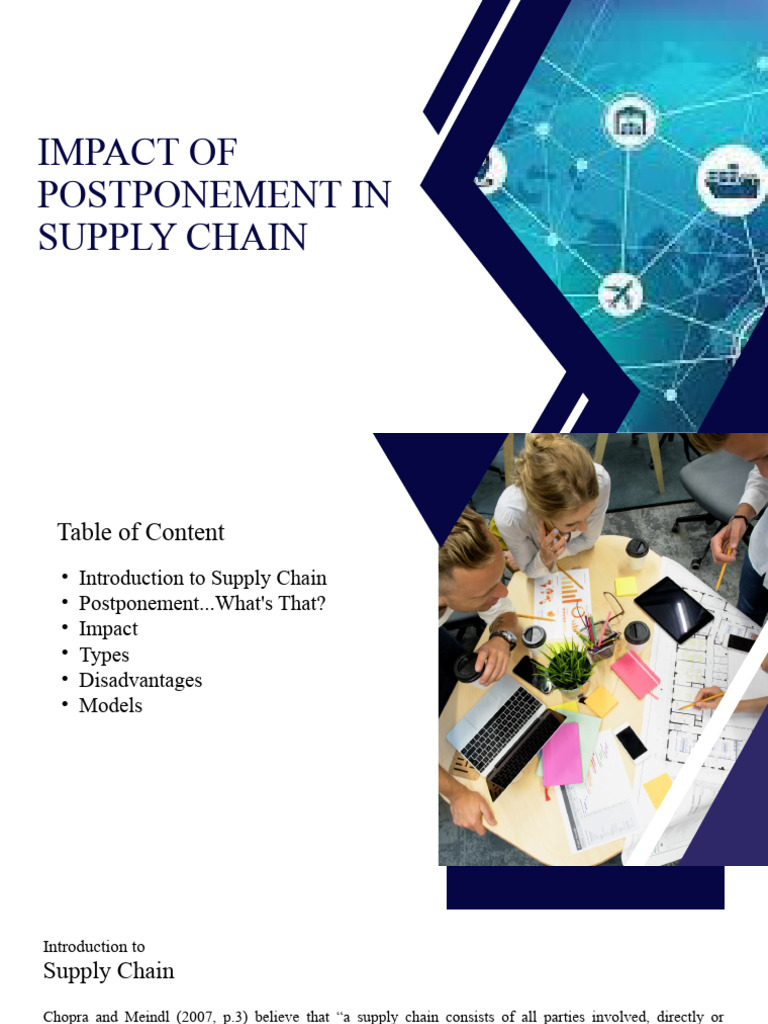 Postponement Strategies in Supply Chains | PDF | Supply Chain ...