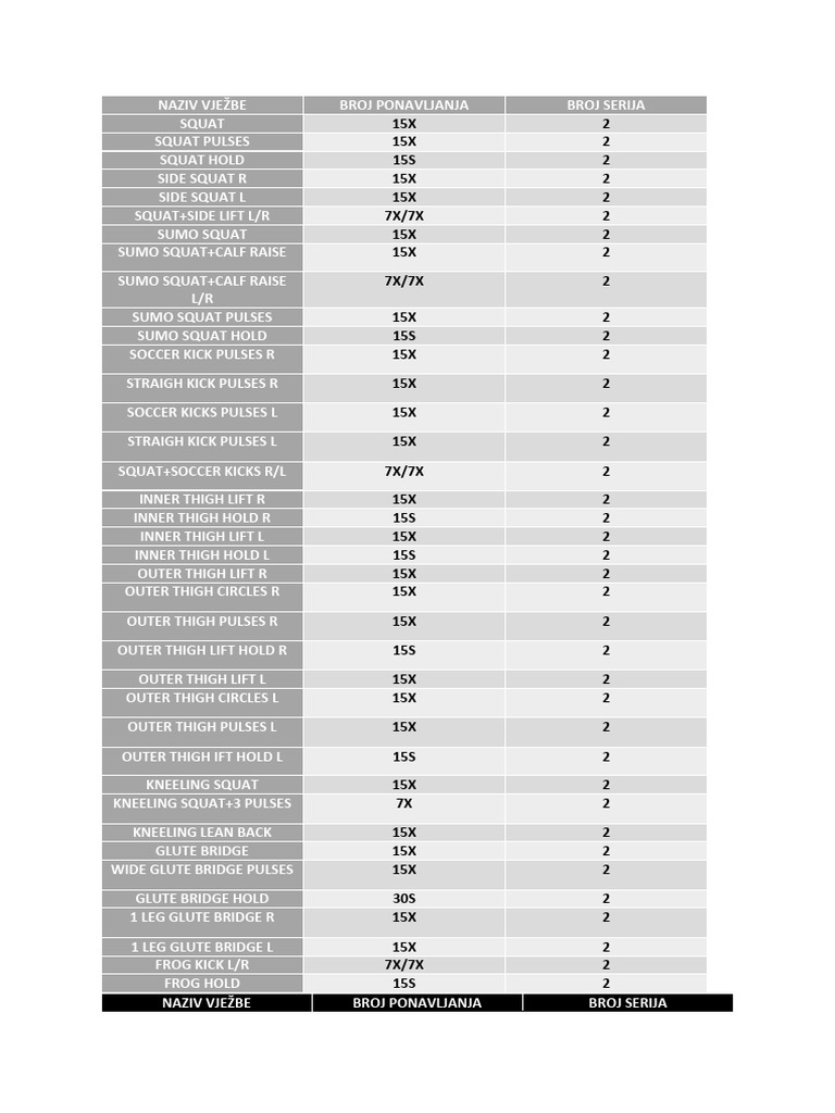 Home workout download free pdf weight training