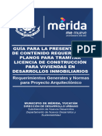 Guía para La Presentación de Contenido Requerido en Planos para Tramitar Licencia de Construcción para Viviendas en Desarrollos Inmobiliarios