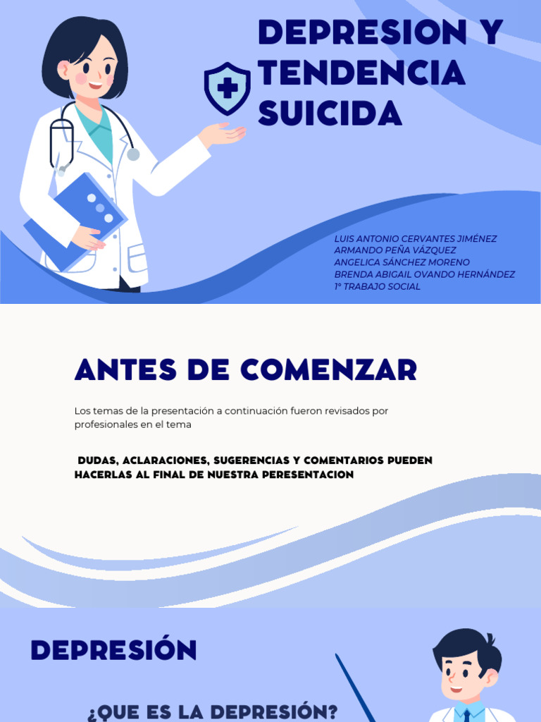 Depresión y Suicidio en Jóvenes | PDF | Trastorno depresivo mayor ...