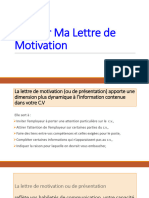 Lettre de Motivation