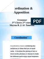 2nd Grammar Lecture Coordination - Apposition PDF