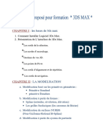 Programme de Formation 3Ds Max