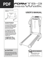 Pro-Form Treadmill Manual