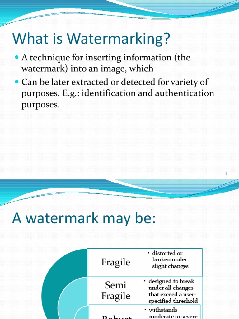 Watermarking! | PDF