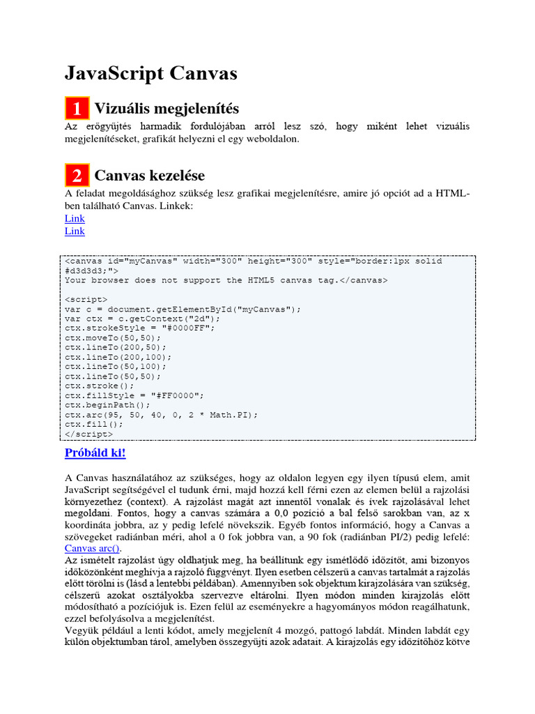 Javascript Canvas | PDF