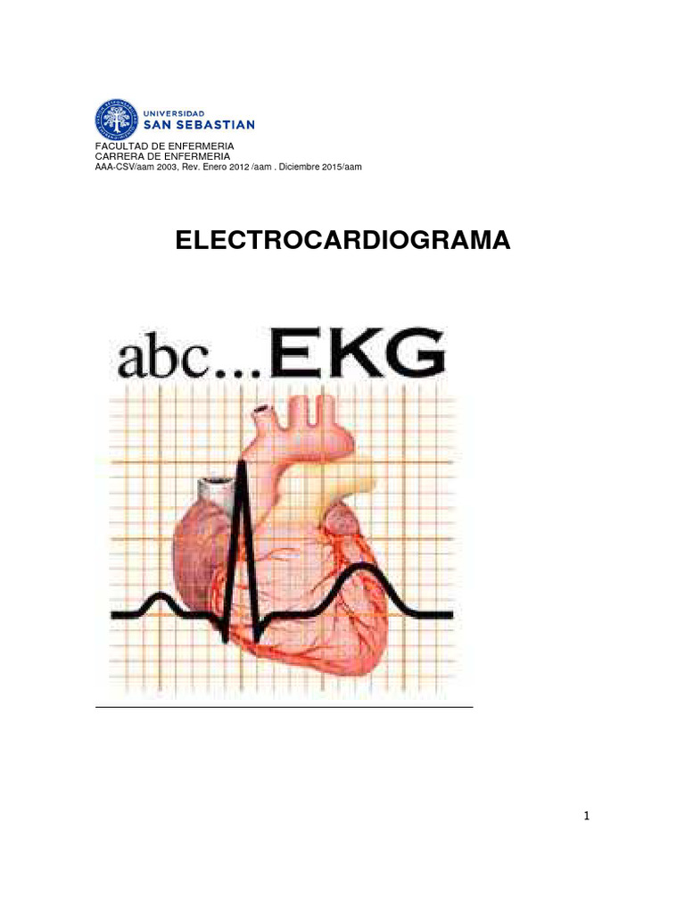 Apunte ECG 2020 PDF | PDF | Electrocardiografia | Corazón