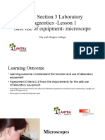 U2S3 Lesson 1 Safe Use of Equipment - Microscope