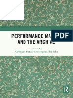 Ashutosh Potdar, Sharmistha Saha - Performance Making and The Archive-Routledge India (2022)