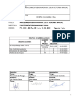 PROCEDIMIENTO Excavación y zanja en Zona Marítima forma manual