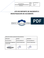 Oxy-Pro-Sst-017 Procedimiento e Reporte de Accidente e Incidente