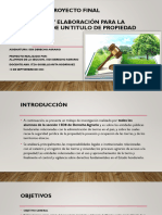 Proyecto Final Derecho Agrario PDF