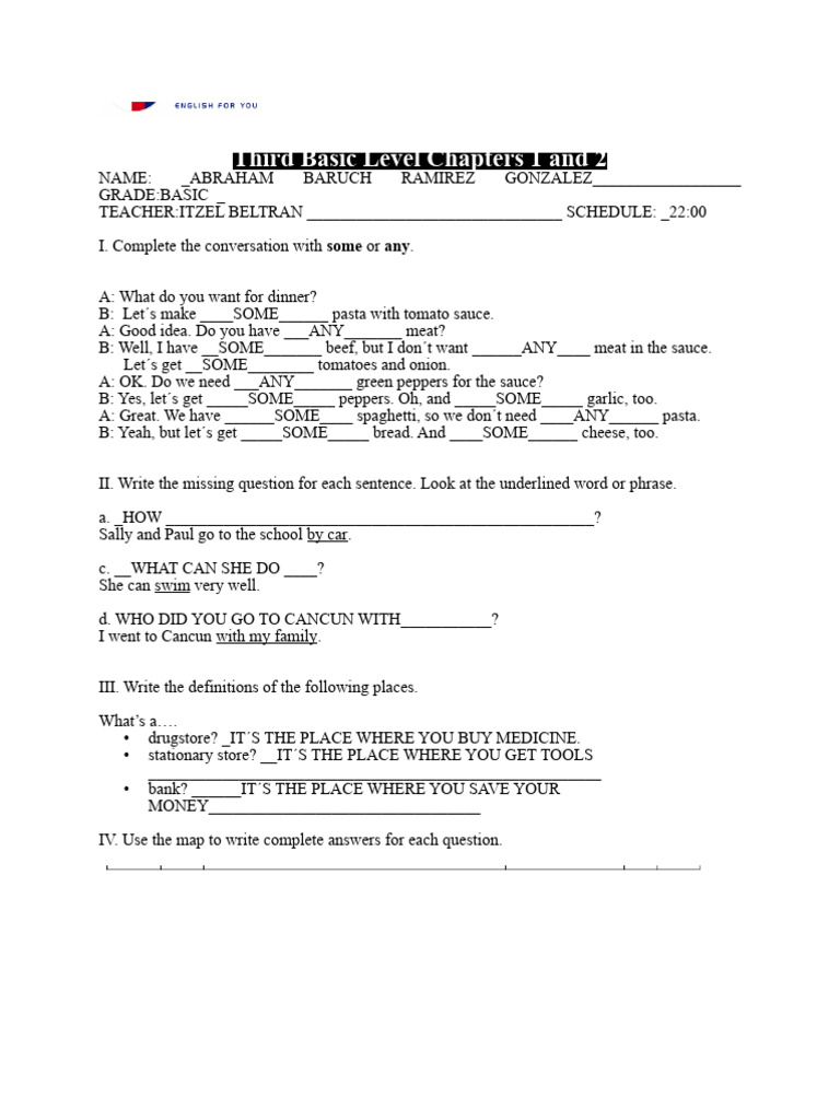 Basic 3. CH 1 and 2 ABRAHAM BARUCH RAMIREZ GONZALEZ | PDF | Foreign ...