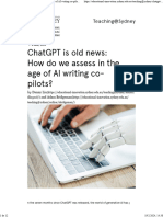 ChatGPT Is Old News How Do We Assess in The Age of AI Writing Co-Pilots - Teaching@Sydney