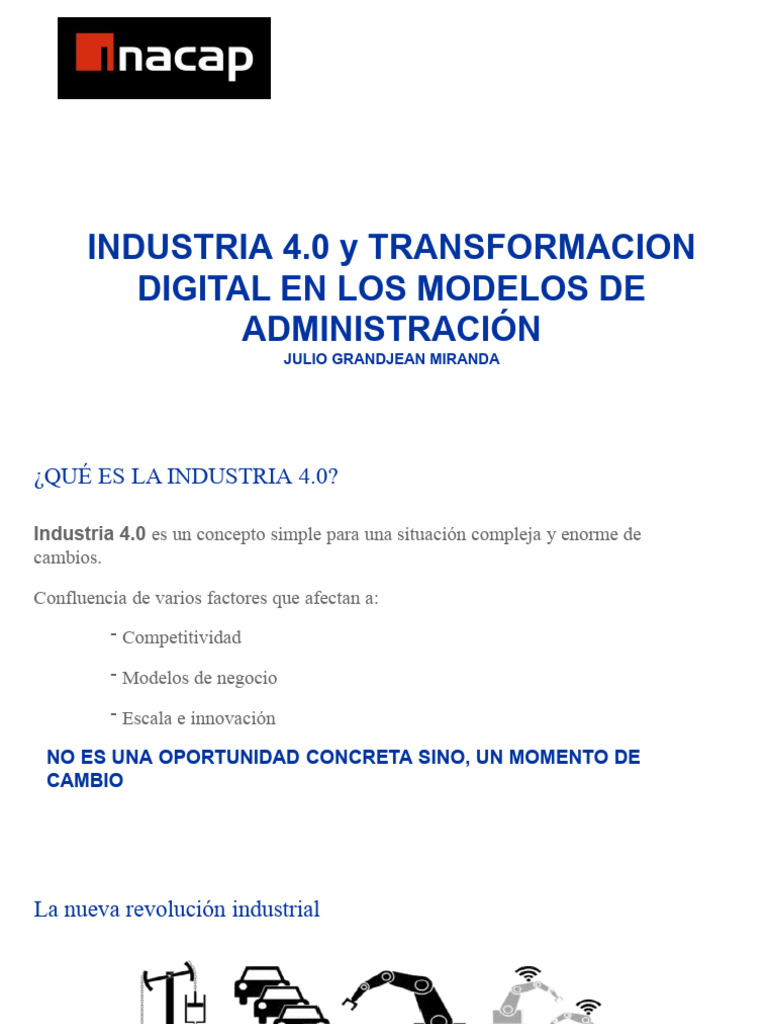 Transformación Digital en Industria 4.0 | PDF | Ingeniería | Economias