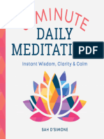 5 Minute Daily Meditations Instant Wisdom Clarity Calm Compress