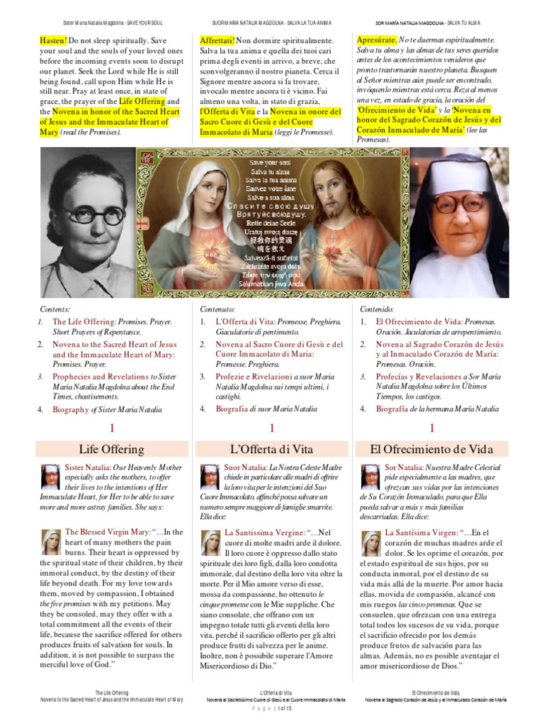 Maria Natalia Magdolna Life Offering | PDF