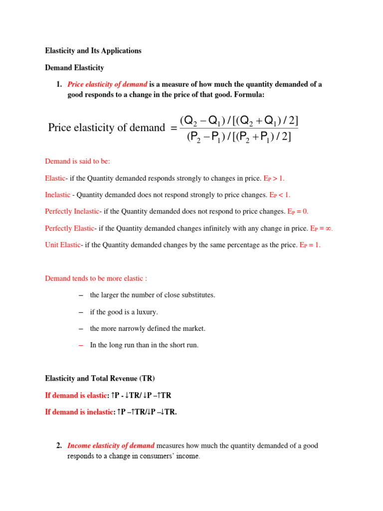Understanding Demand and Supply Elasticity | PDF