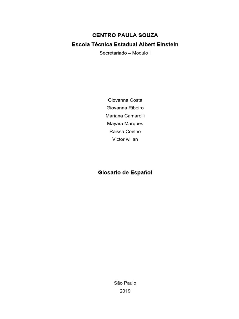 Glosario-de-EspaÃ±ol | PDF