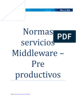 Normas Ambientes Middleware Pre-Productivos