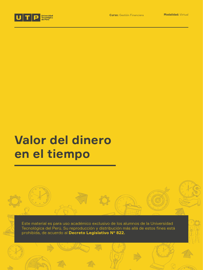 Valor del Dinero en el Tiempo: Claves Financieras | PDF | Tasa interna ...
