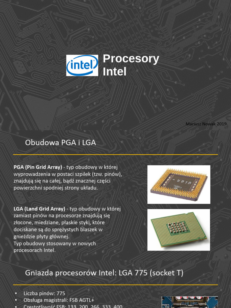 Procesory Intel | PDF