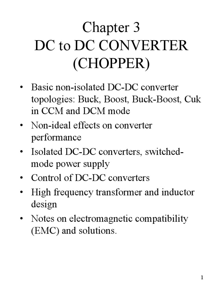 DC Chopper | PDF