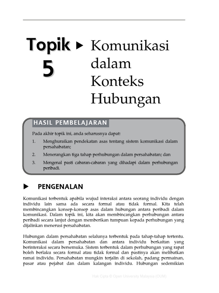 Komunikasi dalam Persahabatan | PDF